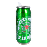 Vaso Térmico Portátil Slim Company De Acero Inoxidable Termo Lata 500 Ml Bebidas Calientes Y Frías Diseño Heineken