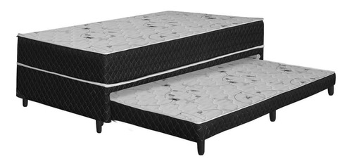 Cama Box Conjugada Bicama Solteiro 88x188x40 Umaflex Versace