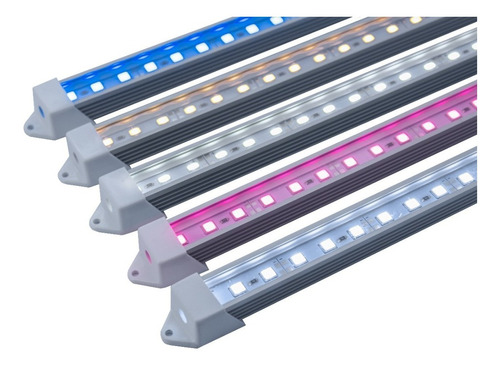 05 Luminárias Led Cores Aquário Marinho Plantado 40cm 