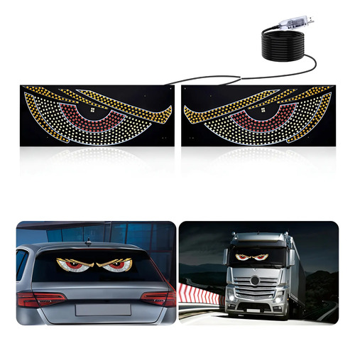 Pantalla Led Ojos Devil Programable Para Carro Y Camioneta