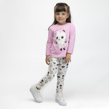 Calza Niña Full Print Gris Gabby Doll House