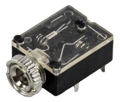 Conector Jack Mini Plug 3.5 Mm Hembra Stereo Chasis X 6 Htec