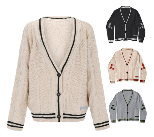 Fwefww Blusa Cardigan Taylor Swift Folklore De Lana