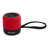 Parlante Verbatim Mini Bluetooth Portátil Roja 