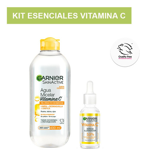 Garnier Kit De Rutina Vitamina C Sérum Y Agua Micelar