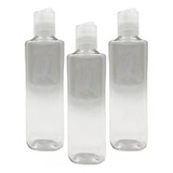 Envases Botella Cuadrada 125 Ml Para Viaje Tapa Disco X 30