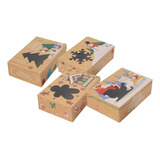 Cajas De Navideñas, Cajas De Pastelería Para 4 Piezas