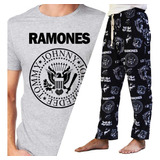 Conjunto Pijama Ramones Remera Pantalón Calidad Premium 2