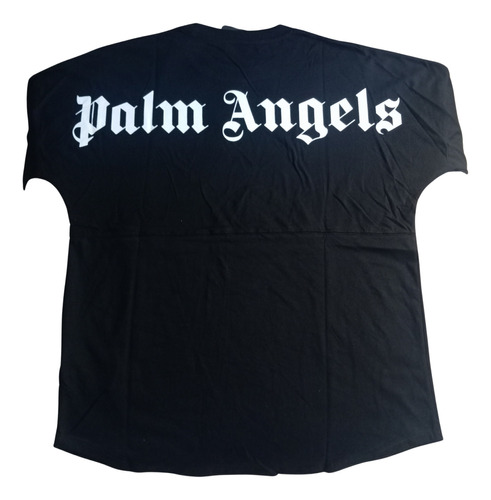 Playera De Hombre Palm Angels Letras Espalda Negra