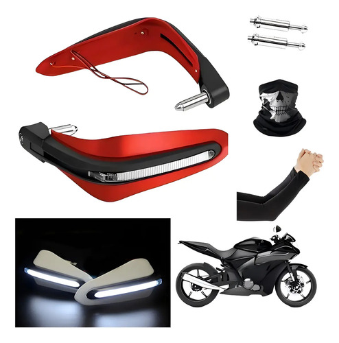 Cubre Puños Moto Handguars Motocicleta Con Luz Led Universal | MercadoLibre