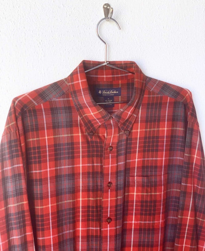 Camisa Cuadros Roja Brooks Brothers