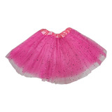 Tutu Con Brillos Tul Abundante Patinaje Danza Baile Niñas