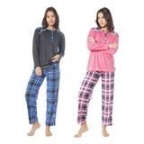 Pack X2 Conjunto Pijama Mujer Excelente Calidad 