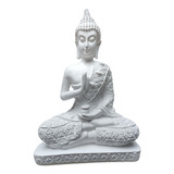 Estatueta De Buda Hindu Médio Chakras Decoração - Gesso Cru