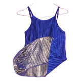 Musculosa Top Crop Azul