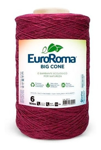 Barbante Euroroma Colorido Big Cone Nº06 1,8kg 