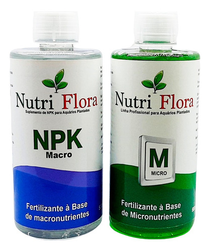 Nutri Flora Npk + Micro 500ml Fertilizante P/ Aquarios