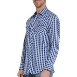 Camisa Vaquera Wrangler 112353713 Azul Caballero 