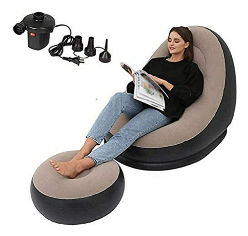 Sofá Cama Plegable Y Silla Reclinable Inflable Compatible Co