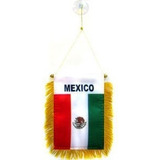 Az Flag Mexico Mini Banner 6  X 4  - Banderin Mexicano 15 X