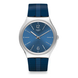 Reloj Swatch Bienne By Day Ss07s111 Color De La Correa Azul