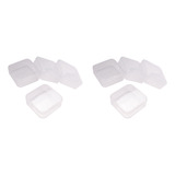 2 Cajas Pequeñas De Plástico Transparente Para Almacenar Per