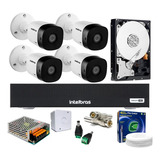 Kit 4 Cam 1120b Intelbras Dvr 4ch Intelbras C/ Hd Incluso