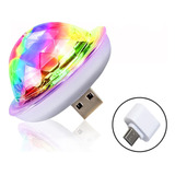 Mini Lámpara Led Usb Para Coche Con Luz Ambiental Dj Rgb (co