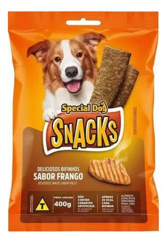 Special Dog Snacks  Petisco Bifinho Sabor Frango 400gr
