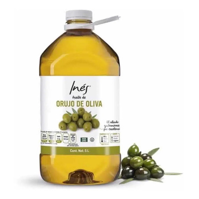 Aceite De Orujo De Oliva Sin Gluten Inés Refinado 5 Litros Ines Freir Temperaturas Altas Sabor Ligero | MercadoLibre