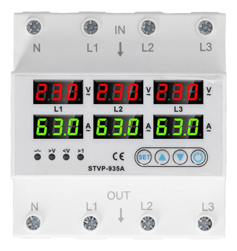 Protector De Sobretensión Ajustable, Corriente Trifásica