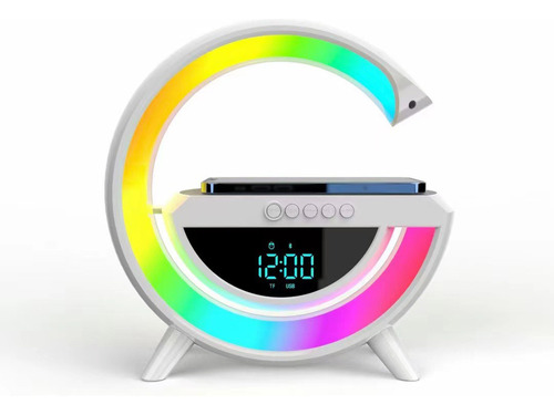 Reloj Despertador Con Altavoz, Luz Inteligente, Bt, Dormitor