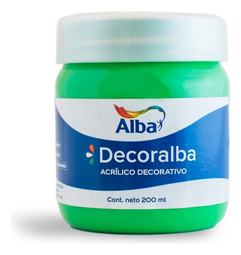 Decoralba Acrilico Decorativo 200ml Colores Comunes X6