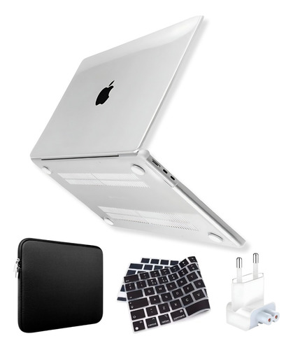 Capa P/ Macbook Air 13.6 M3 M2 2024 +plug+bag+pel Teclado