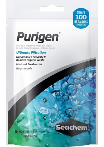 Purigen Seachem 100 Ml(embalagem Original)trata 400 Litros