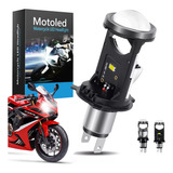 Faros Led H4 Hb3 9003 Tipo Lupa Para Moto Luz Altas Y Bajas