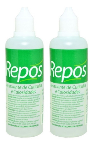 Kit 2 Un. Amaciante De Cuticulas Repos 120ml