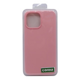 Carcasa Para iPhone 13 Liquid Silicon - Cofolk + Hidrogel Color Rosado