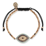 Karma And Luck - Pulsera De Cuentas Con Dije De Mal De Ojo E