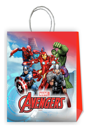 10 Bolsas Cumpleaños Avengers Vengadores #2 Personalizadas