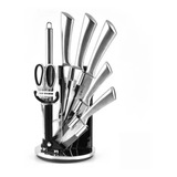  Set De Cuchillos De Cocina En Acero Inoxidable 9 Piezas