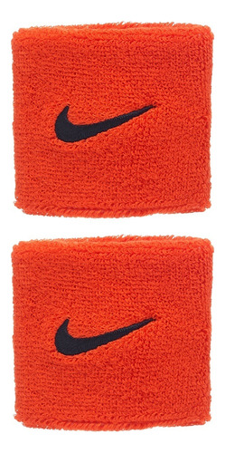 Muñequeras Nike Swoosh Wristbands 2 Naranja Negro