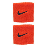 Muñequeras Nike Swoosh Wristbands 2 Naranja Negro