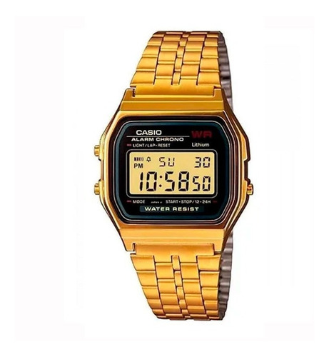 Reloj Casio Vintage A-159wgea-1 Color Dorado Unisex