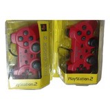 Joystick Playstation Sony Rojo Combo X2 Unidades