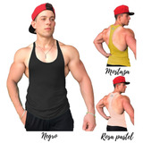 3 Unid Camisetas Esqueleto, Camisilla Hombre Gym Colores Fit