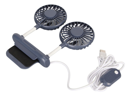 Ventilador Con Clip Para Monitor, 2 Cabezales, 3 Modos De Ve