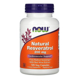 Now Foods Vitaminas Resveratrol Natural 200 Mg 120 Capsulas Sin Sabor