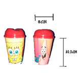 Vaso Pitillo Infantil Bob Esponja X12 Unidades