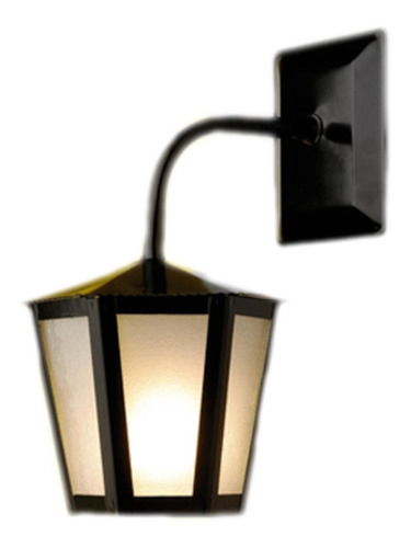 Luminária Colonial Led De Parede Ideal Iluminação L-1-b Cor Preto 110v/220v
